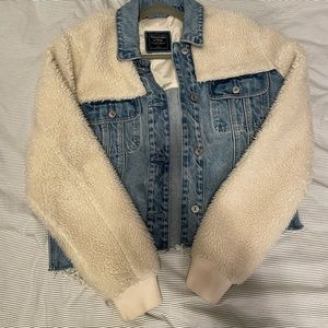 Abercrombie Denim and Sherpa Jacket